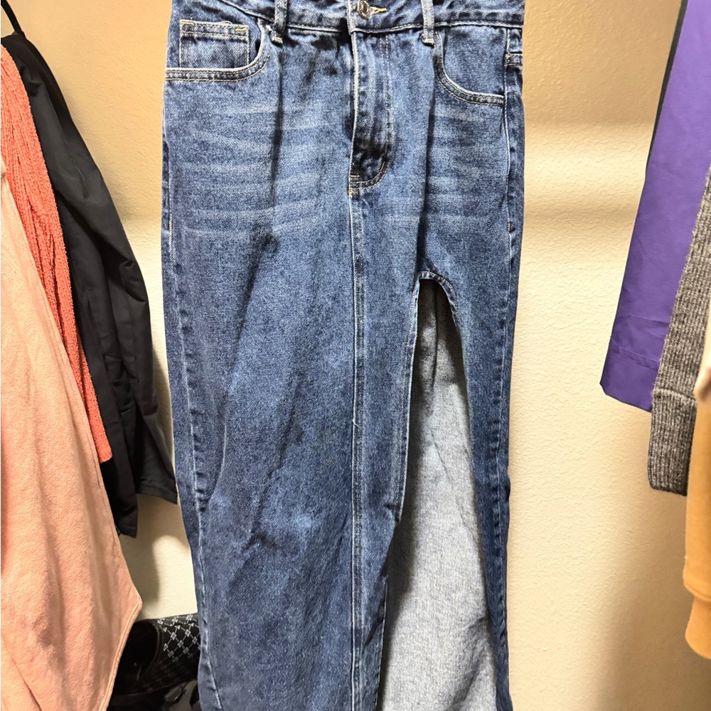 SHEIN Light Blue Denim Jeans